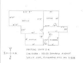 110-20 Jamaica Ave, Richmond Hill, NY for lease Floor Plan- Image 1 of 1