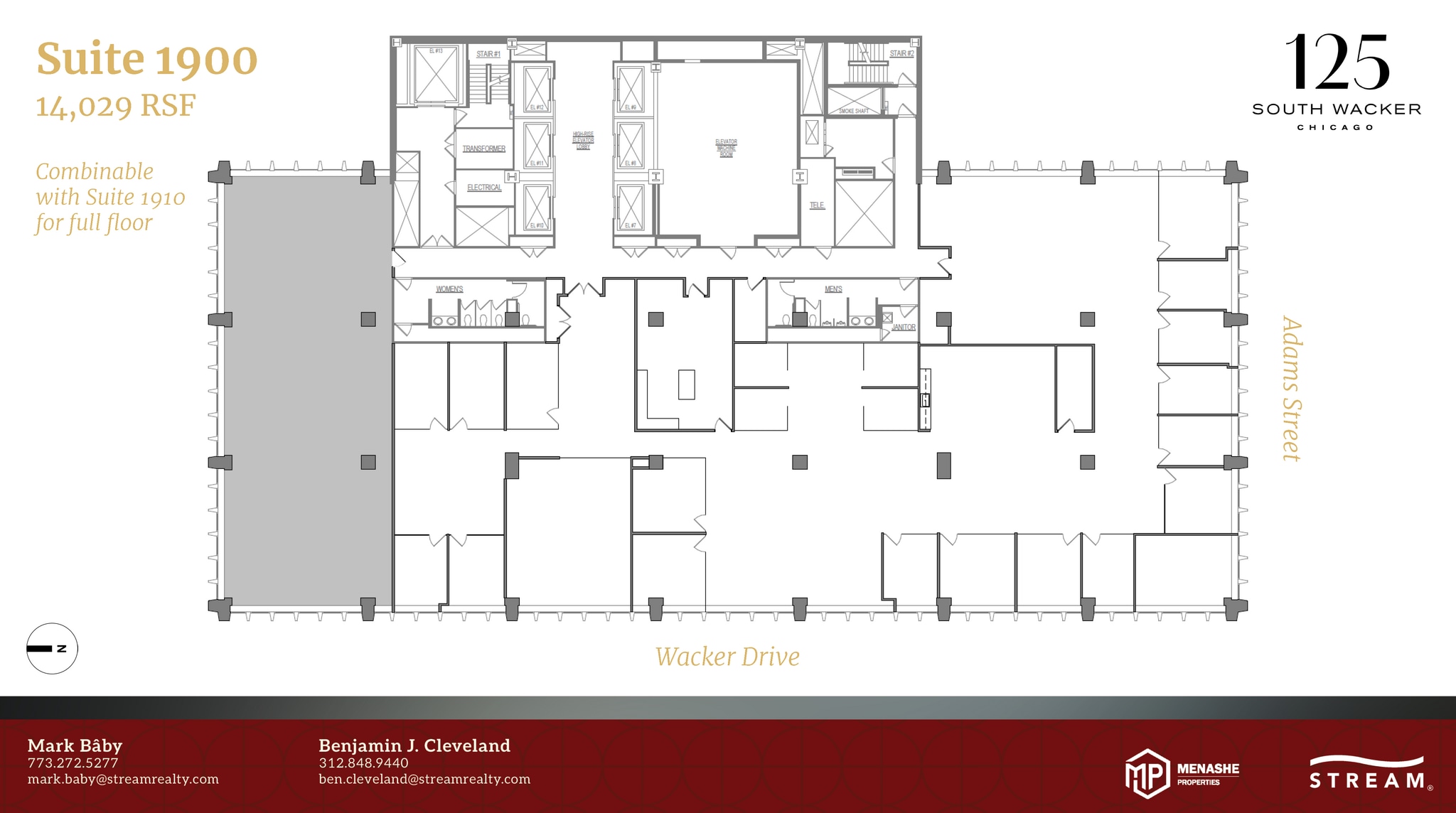 125 S Wacker Dr, Chicago, IL for lease Floor Plan- Image 1 of 1