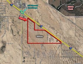 SE Of SEC Sunland Gin Rd & I-10, Eloy, AZ - AERIAL  map view
