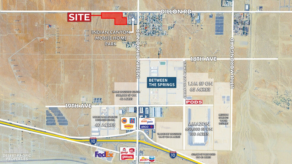 Dillon Rd, West Of Indian Ave Rd, Palm Springs, CA for sale - Building Photo - Image 2 of 2