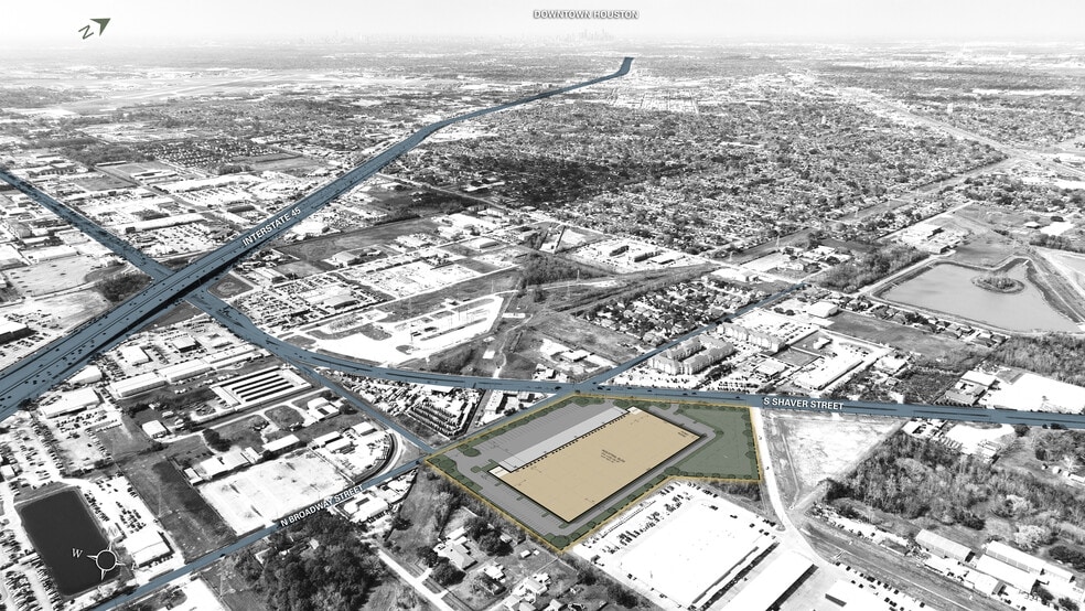 5535 South Shaver St, Houston, TX for sale - Aerial - Image 3 of 4