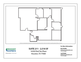 16350 Park Ten Place Dr, Houston, TX for lease Floor Plan- Image 1 of 1