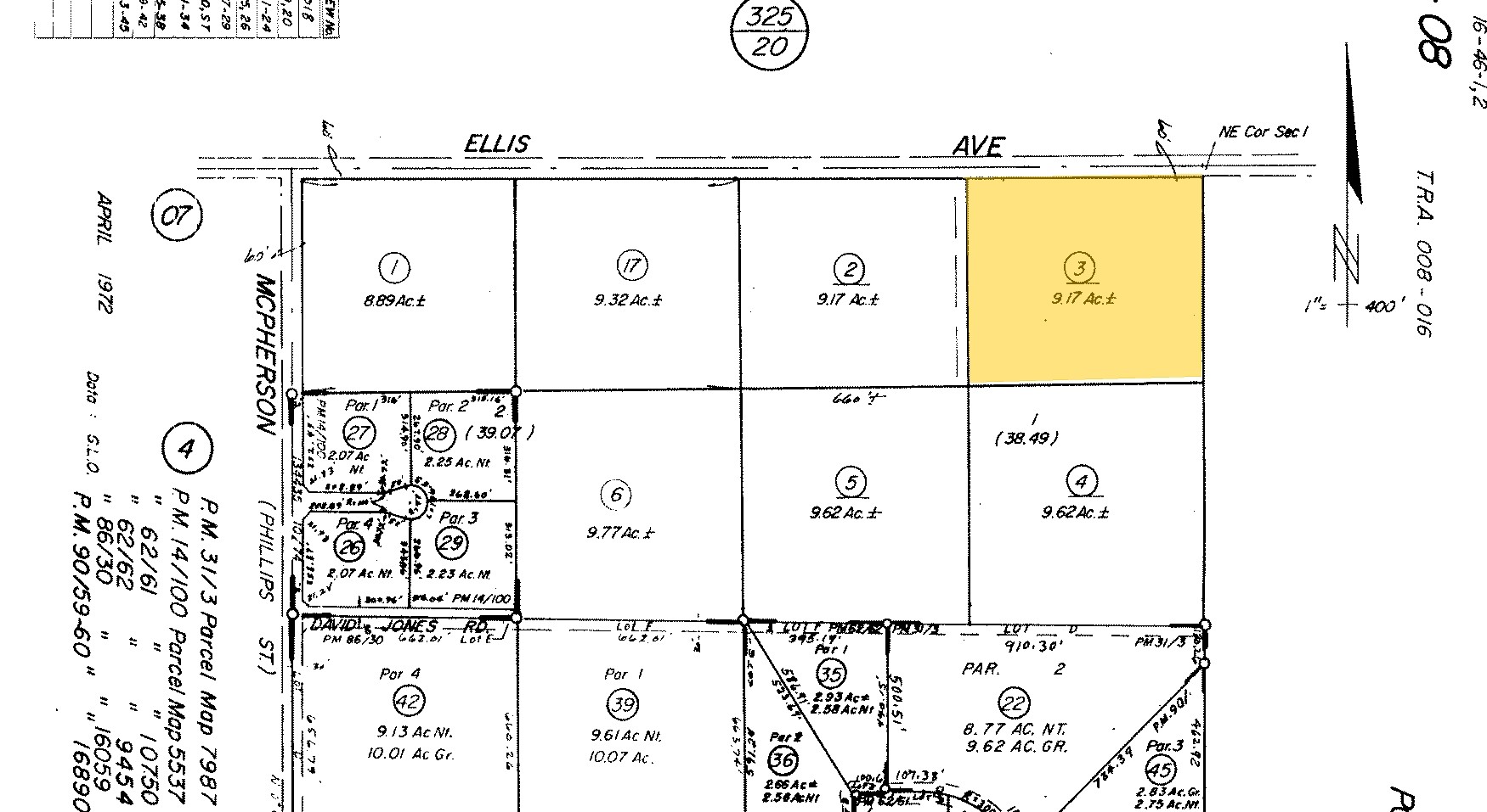 Ellis Ave, Perris, CA for sale Plat Map- Image 1 of 1