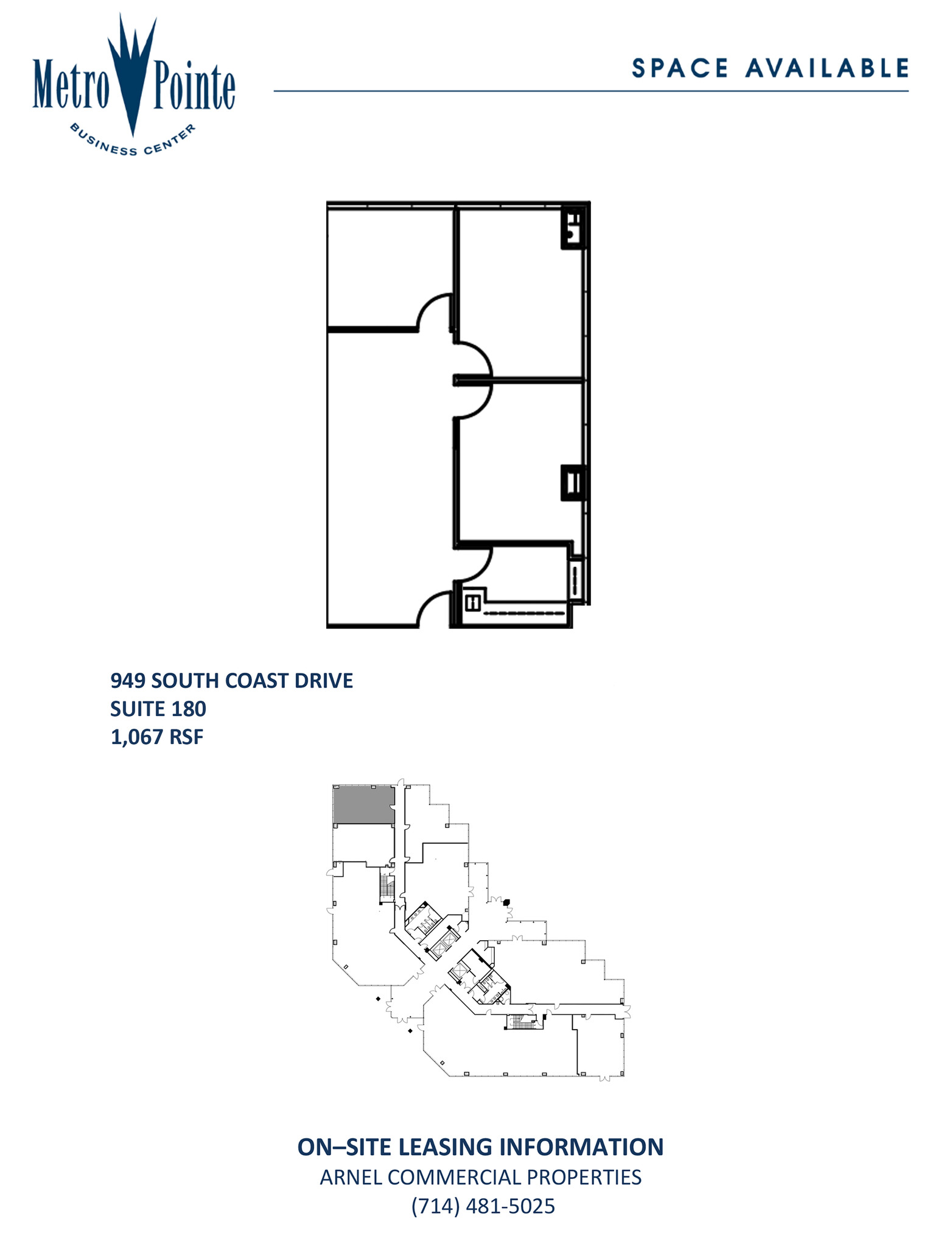 949 S Coast Dr, Costa Mesa, CA for lease Floor Plan- Image 1 of 1