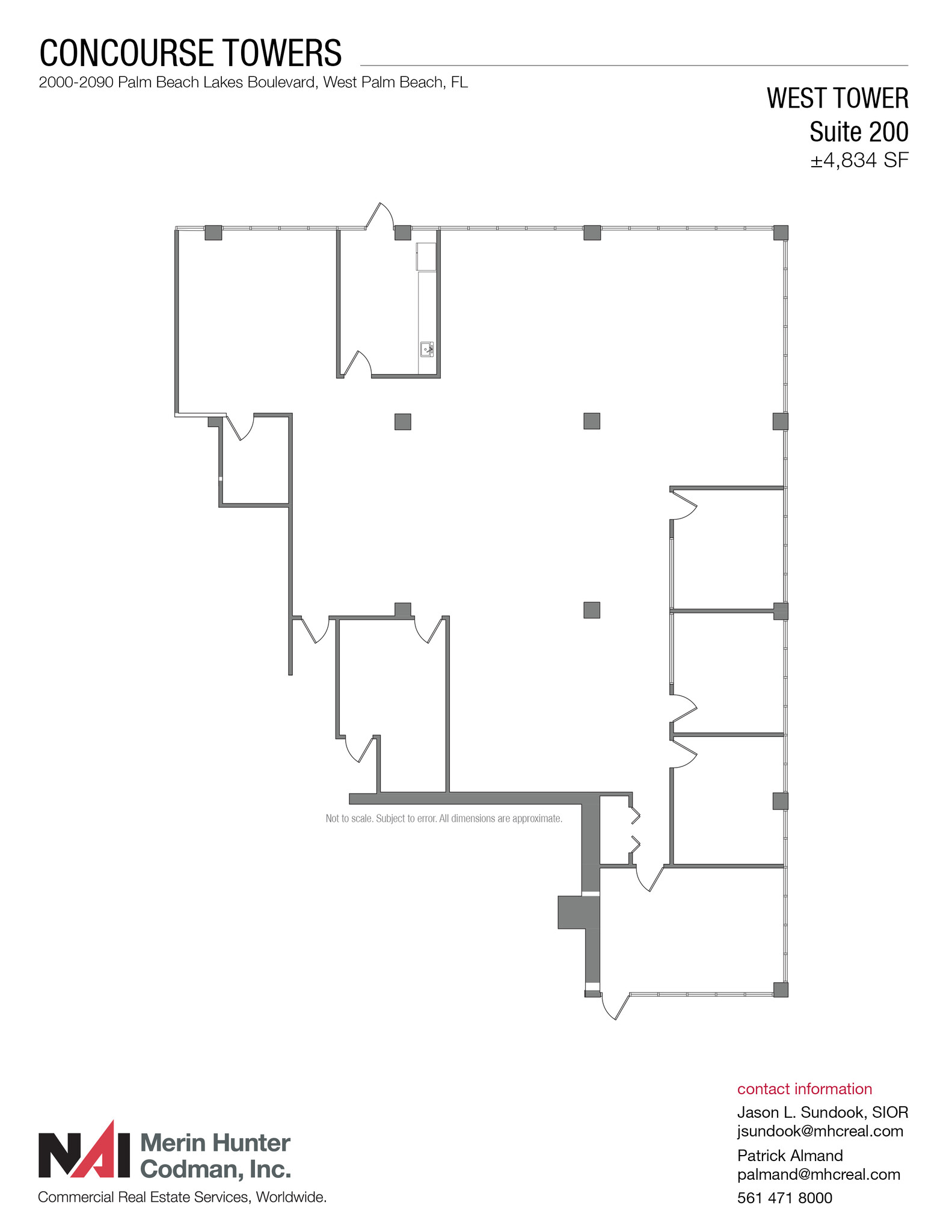 2090 Palm Beach Lakes Blvd, West Palm Beach, FL for lease Floor Plan- Image 1 of 1