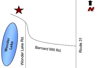 7162 Barnard Mill Rd, Wonder Lake, IL - aerial  map view