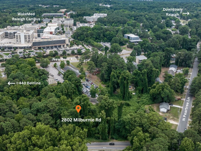 2802 Milburnie Rd, Raleigh, NC for sale - Aerial - Image 1 of 4