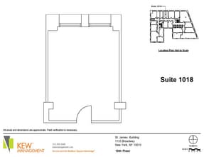 1133 Broadway, New York, NY for lease Floor Plan- Image 1 of 2