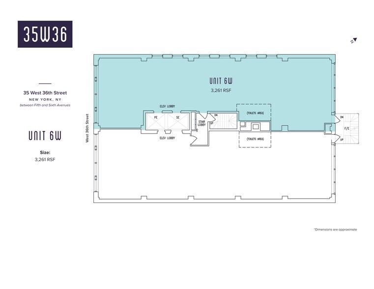 35 W 36th St, New York, NY for lease - Site Plan - Image 2 of 8