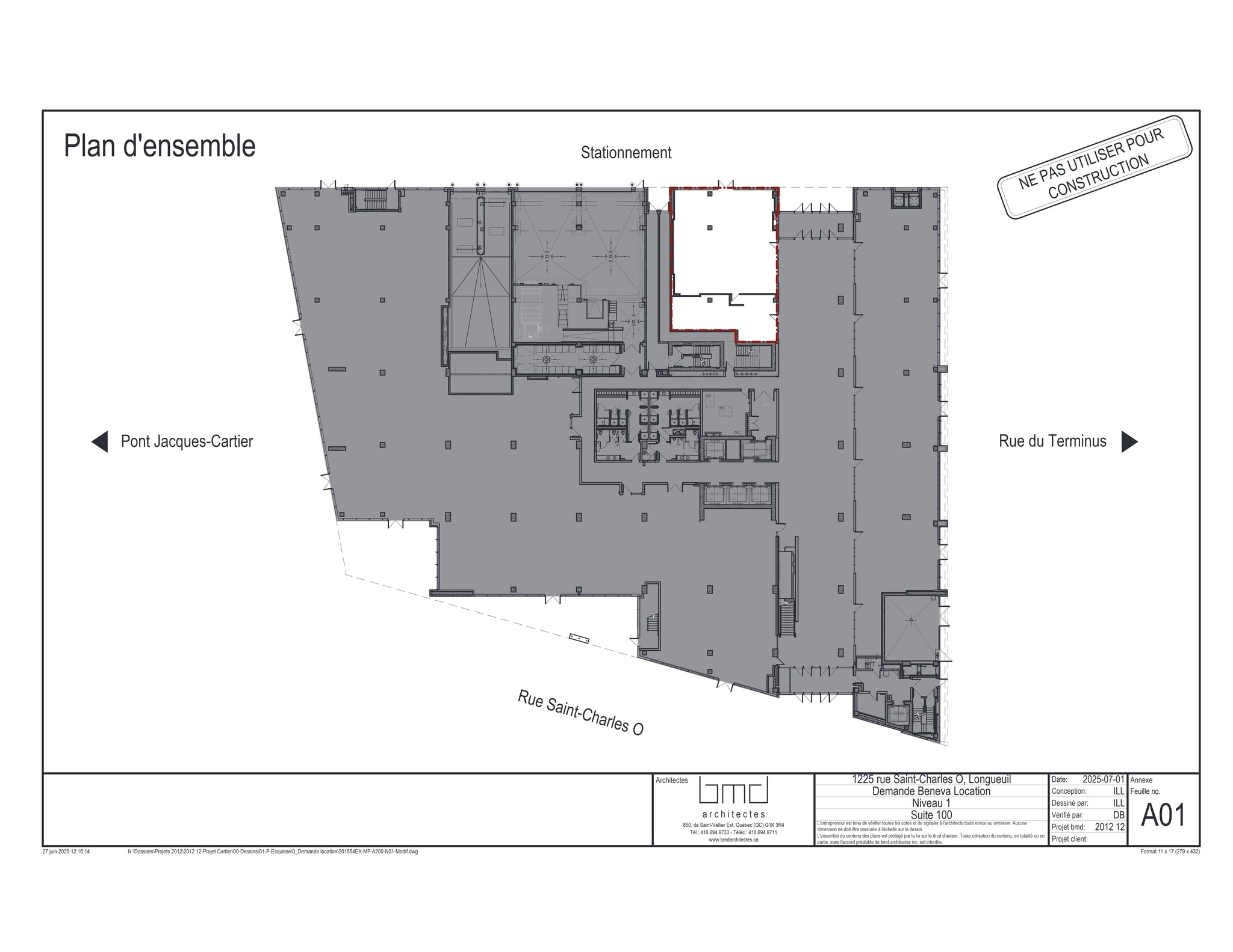 1225 Rue Saint-Charles O, Longueuil, QC for lease Site Plan- Image 1 of 2