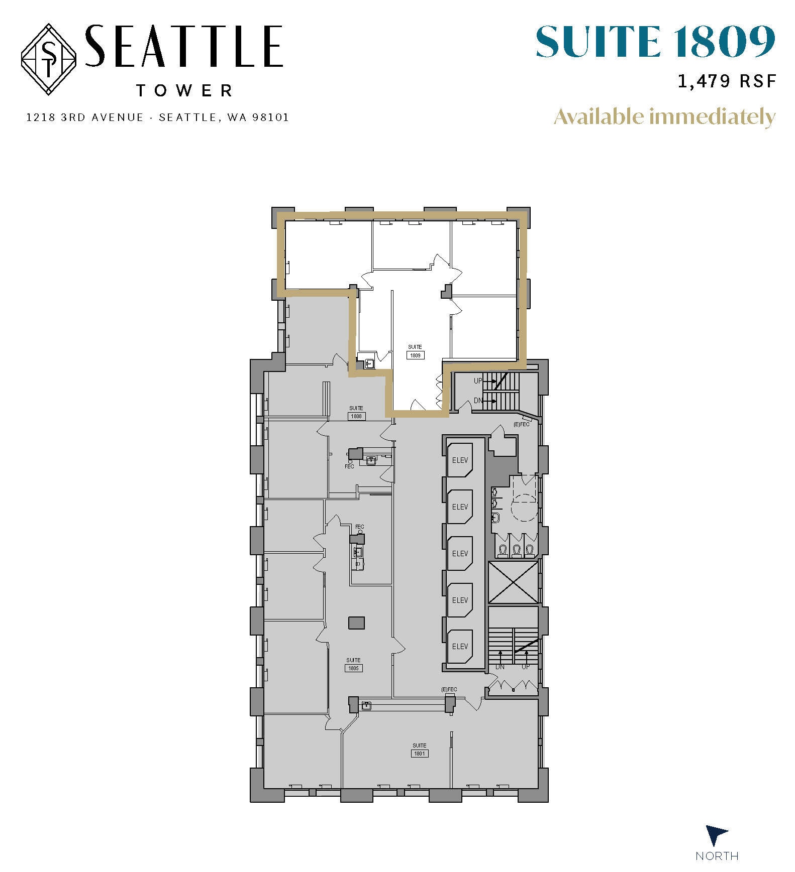 1218 3rd Ave, Seattle, WA for lease Interior Photo- Image 1 of 1