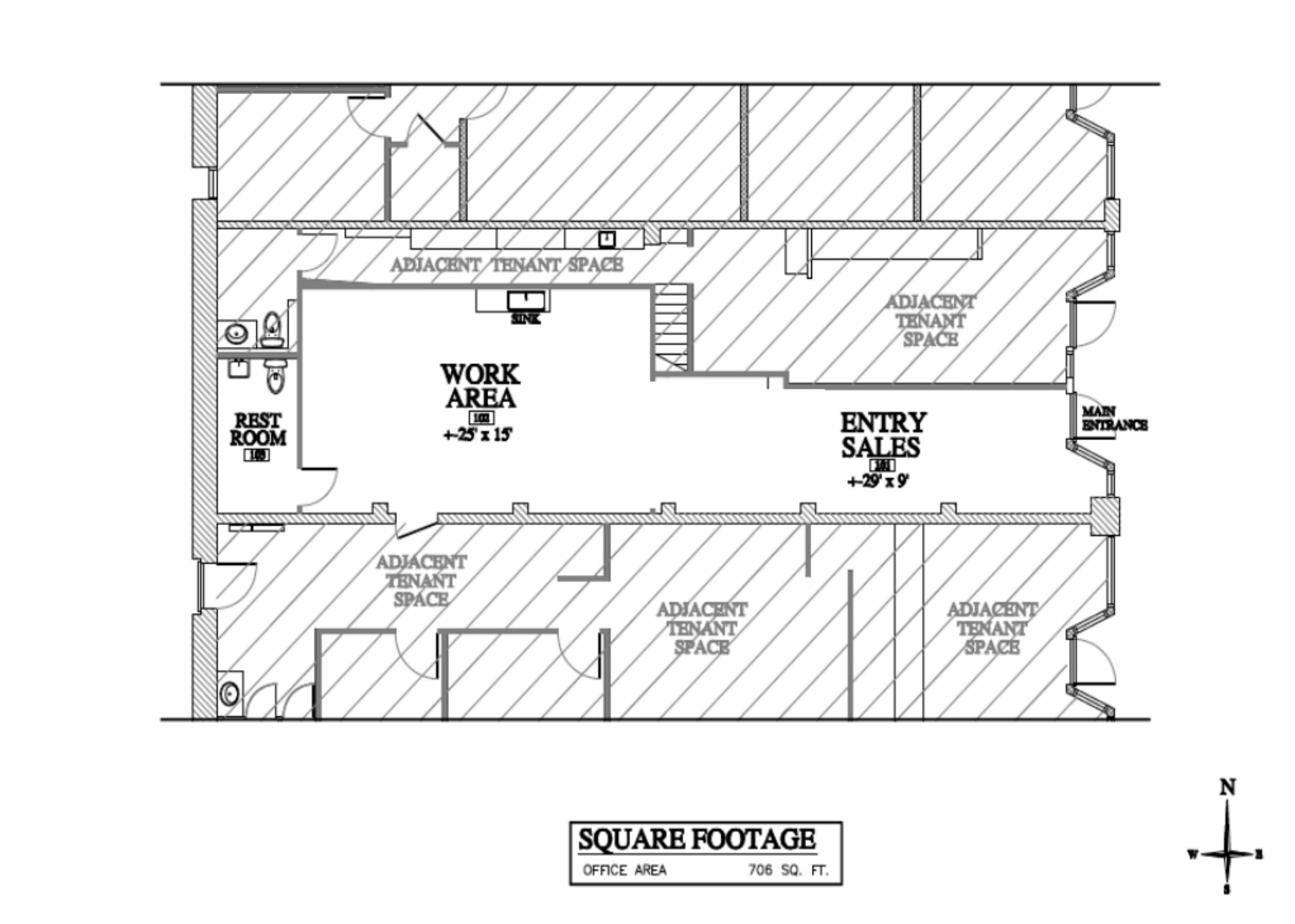 115-125 S Church St, Visalia, CA for lease Floor Plan- Image 1 of 1