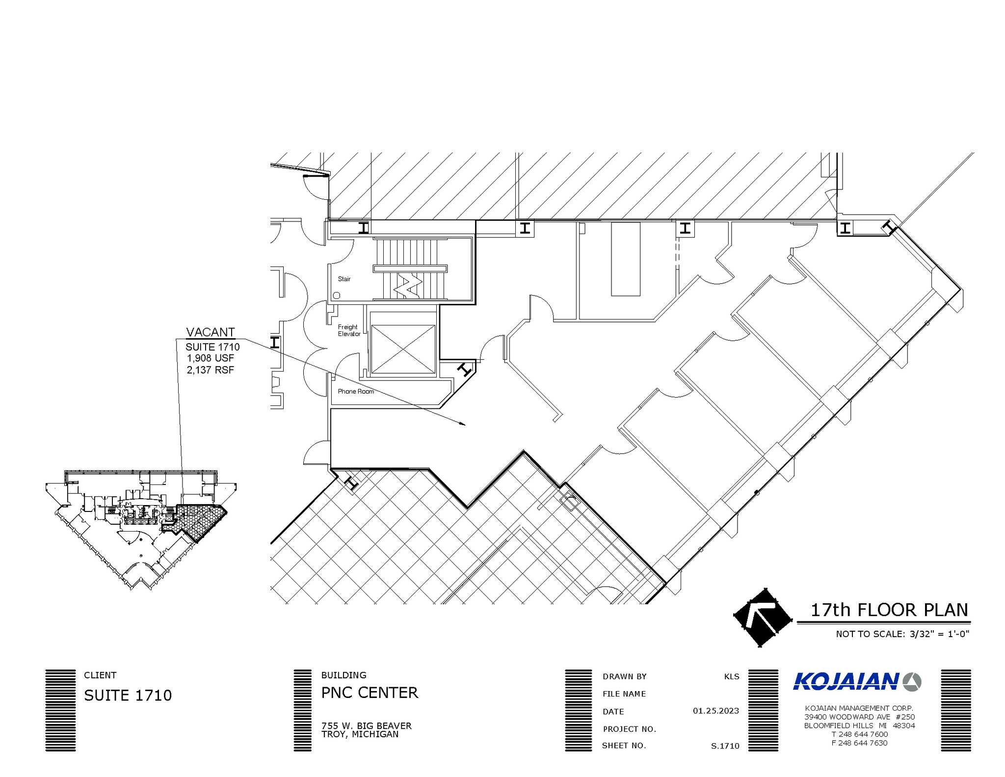 755 W Big Beaver Rd, Troy, MI for lease Floor Plan- Image 1 of 1