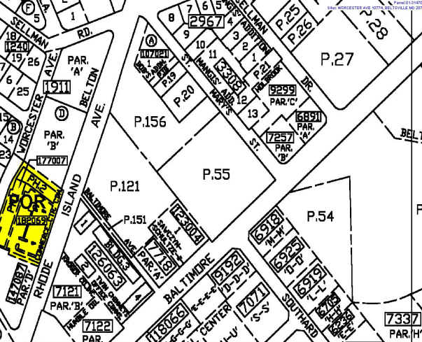 10750-10786 Rhode Island Ave, Beltsville, MD for lease - Plat Map - Image 3 of 9