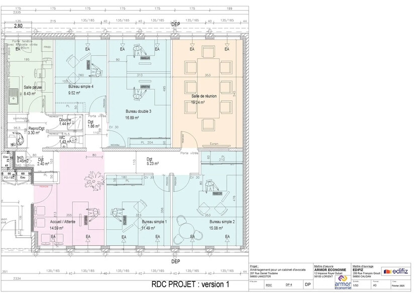 207 Rue Daniel-Charles Trudaine, Lanester for sale - Floor Plan - Image 1 of 7