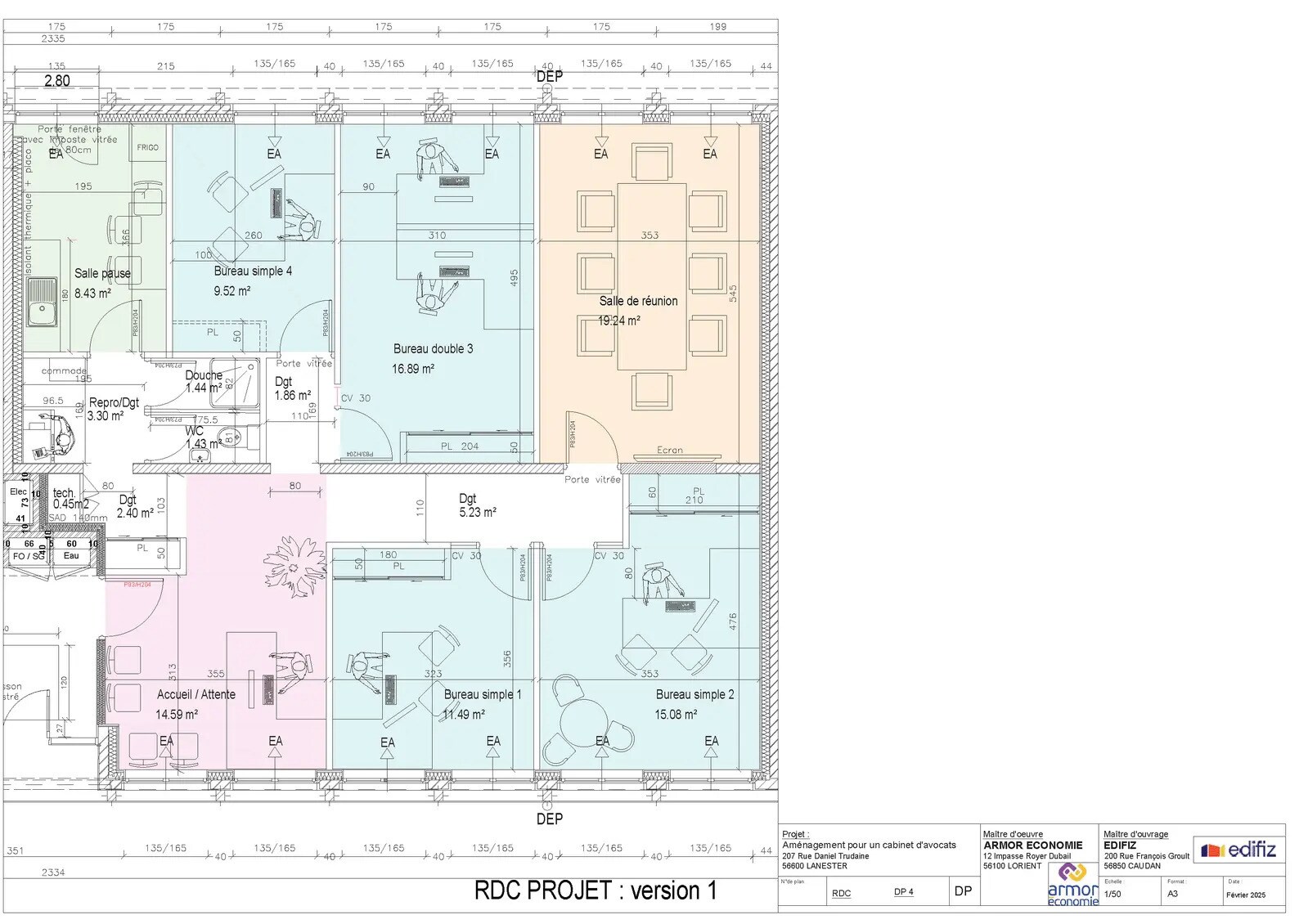 207 Rue Daniel-Charles Trudaine, Lanester for sale Floor Plan- Image 1 of 8