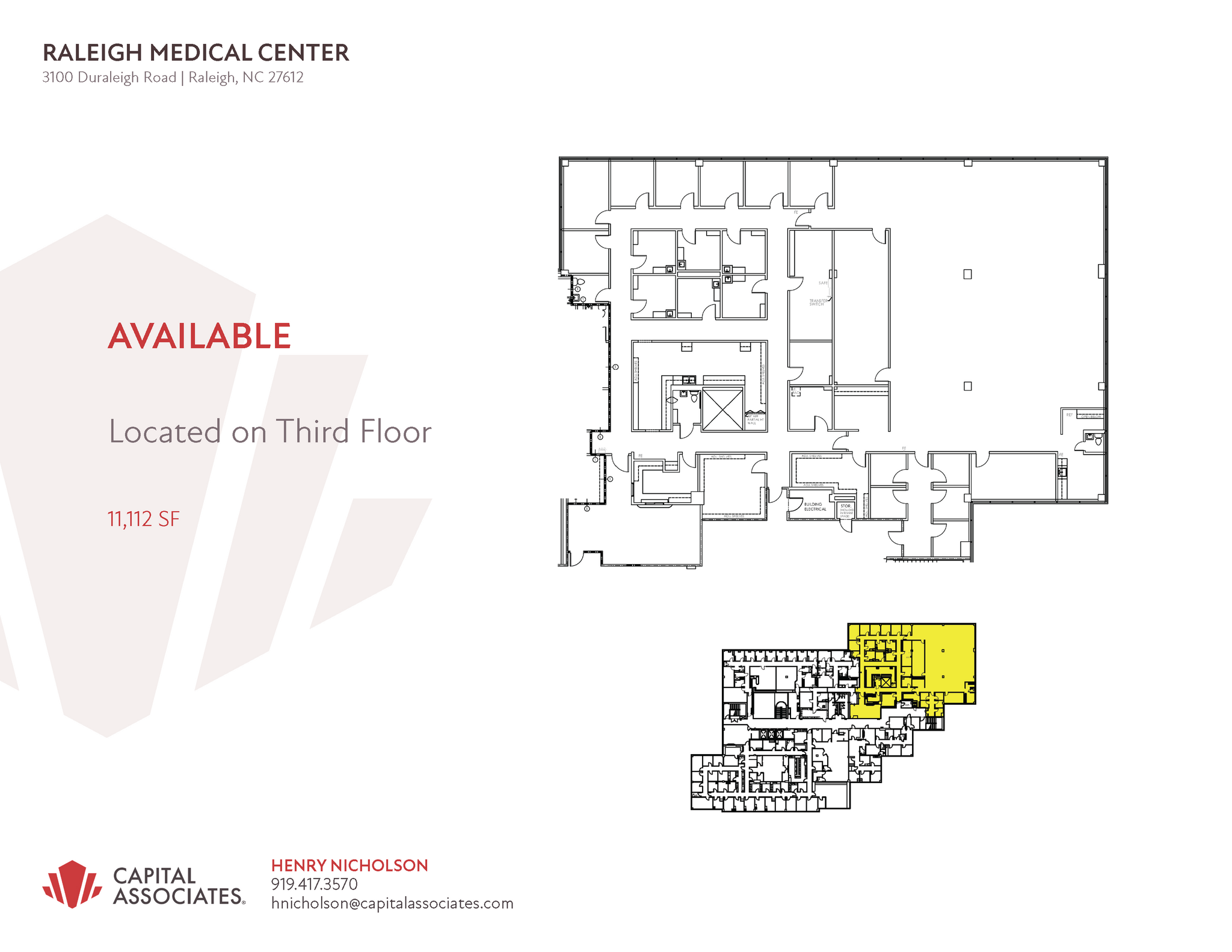 3100 Duraleigh Rd, Raleigh, NC for lease Floor Plan- Image 1 of 1