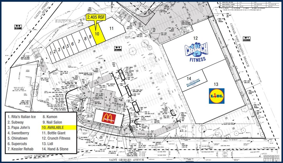 789 Saint George Ave, Woodbridge, NJ for lease - Site Plan - Image 2 of 2