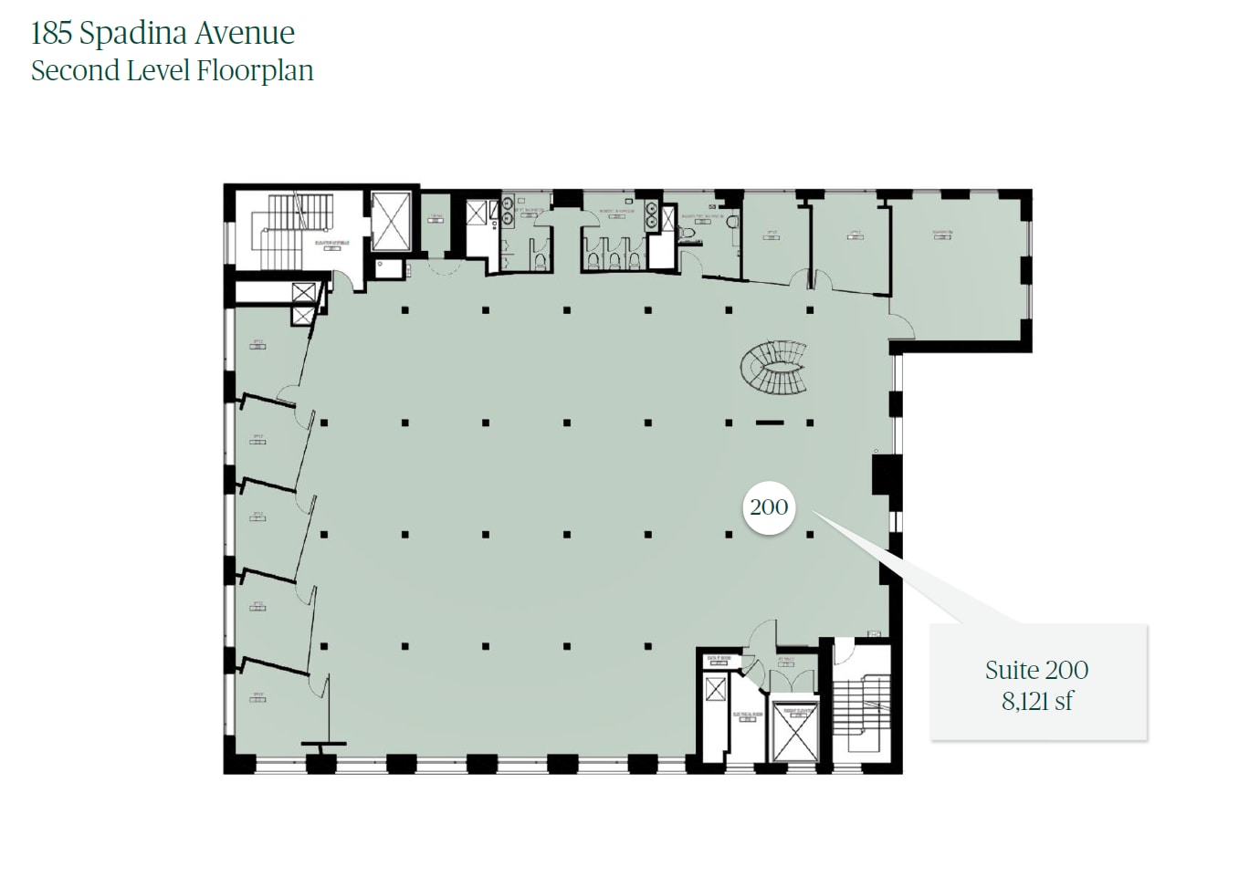 185 Spadina Ave, Toronto, ON for lease Floor Plan- Image 1 of 1