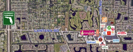 6558 Lantana Rd, Lake Worth, FL - AERIAL  map view