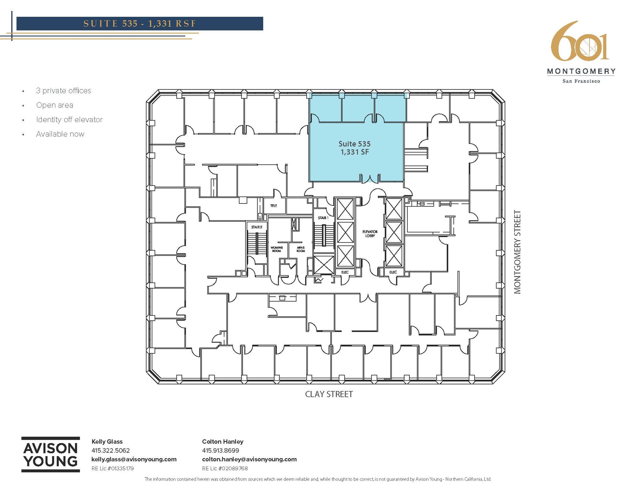 601 Montgomery St, San Francisco, CA for lease Floor Plan- Image 1 of 1