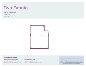 7500 Fannin St, Houston, TX for lease Floor Plan- Image 1 of 1