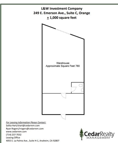 249 E Emerson Ave, Orange, CA for lease - Floor Plan - Image 3 of 3