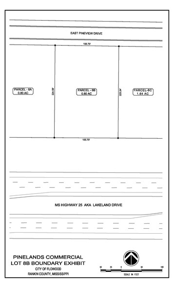 125 E Pineview Dr, Flowood, MS for sale - Plat Map - Image 1 of 1