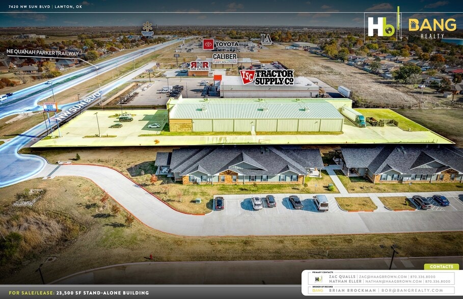 7420 NW Sun, Lawton, OK for lease - Aerial - Image 3 of 6