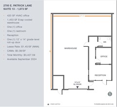 2700 E Patrick Ln, Las Vegas, NV for lease Floor Plan- Image 1 of 1