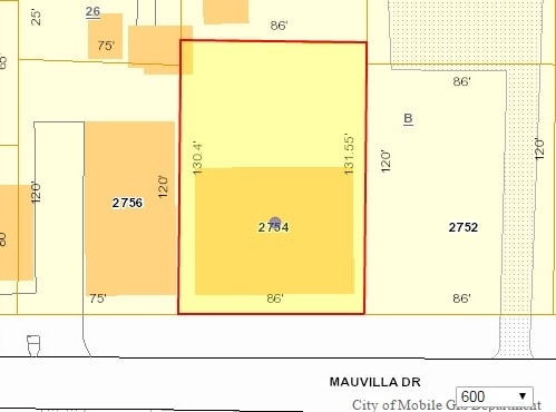 2754 Mauvilla Dr, Mobile, AL for lease - Plat Map - Image 3 of 5