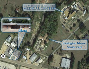 22579 Depot St, Lexington, MS - aerial  map view