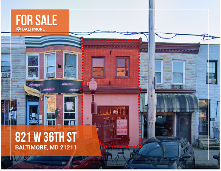 821 W 36th St, Baltimore, MD for sale - Building Photo - Image 1 of 9