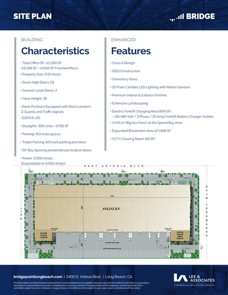 2400 E Artesia Blvd, Long Beach, CA for lease - Site Plan - Image 2 of 15