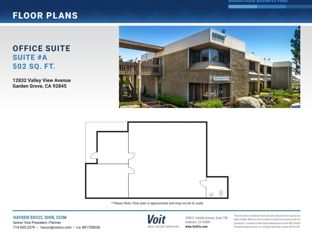 12802 Valley View St, Garden Grove, CA for lease Floor Plan- Image 1 of 1
