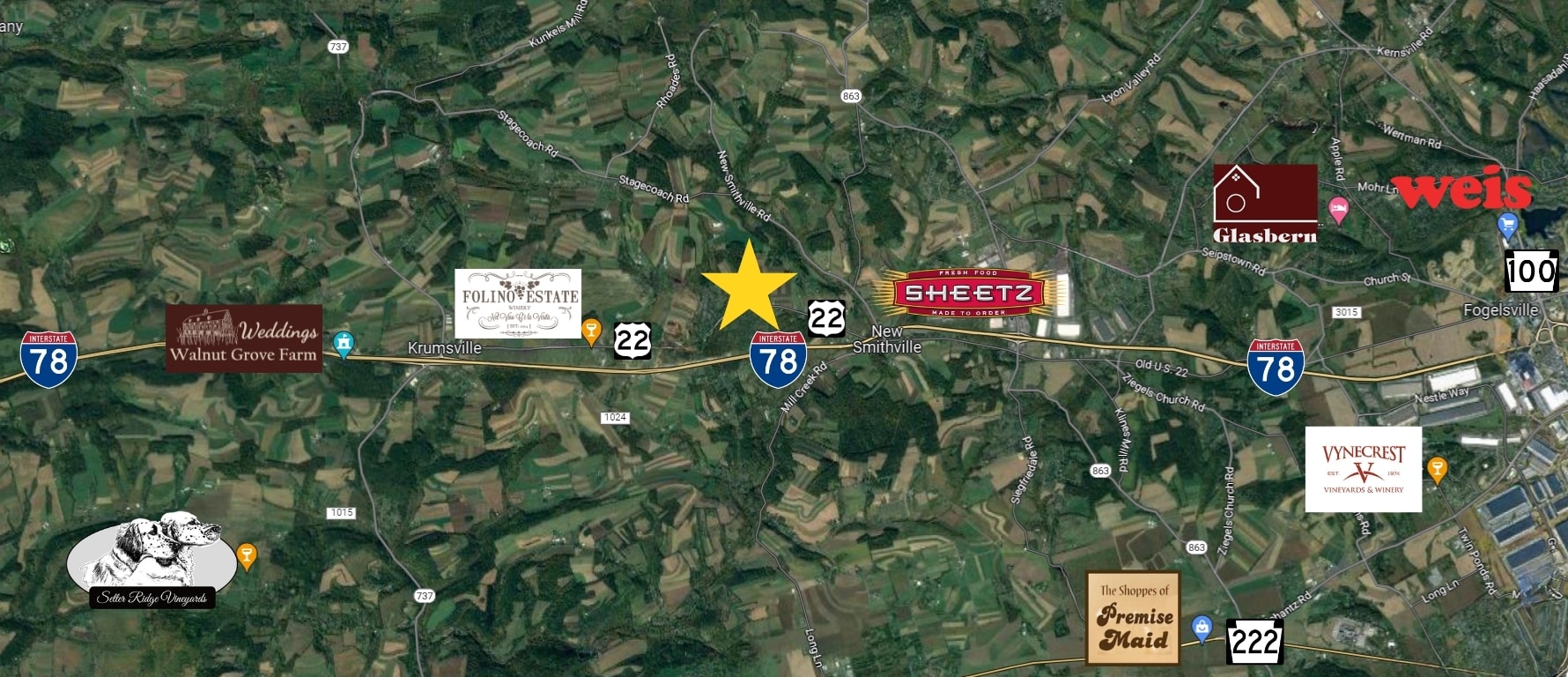 45 Old Route 22, Kutztown, PA 19530 Spectators Bar and Grille