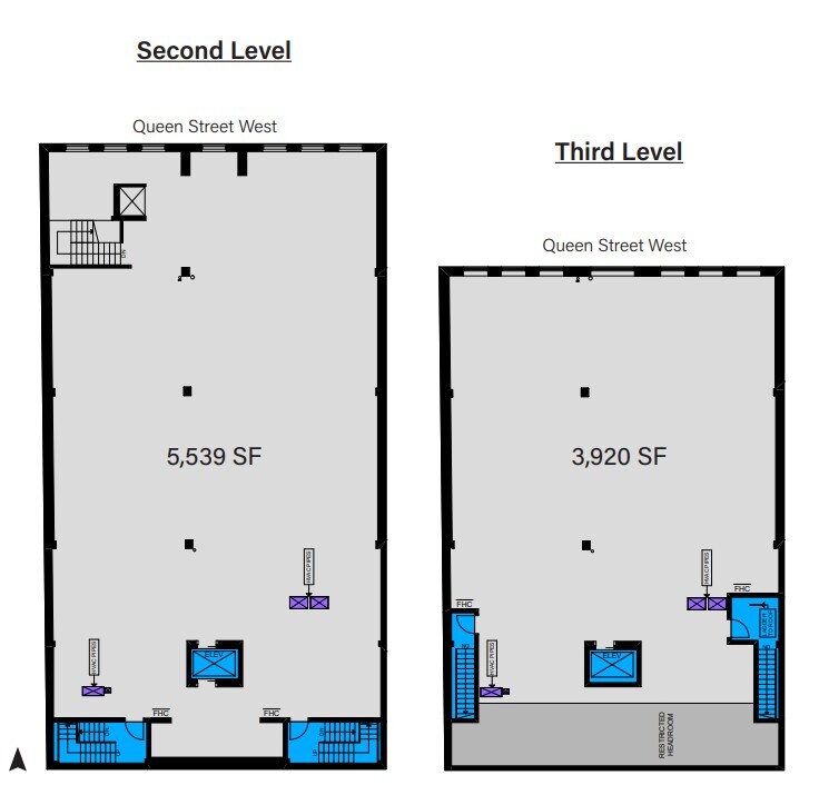 327-333 Queen St W, Toronto, ON for lease Floor Plan- Image 1 of 1