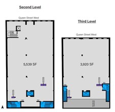 327-333 Queen St W, Toronto, ON for lease Floor Plan- Image 1 of 1