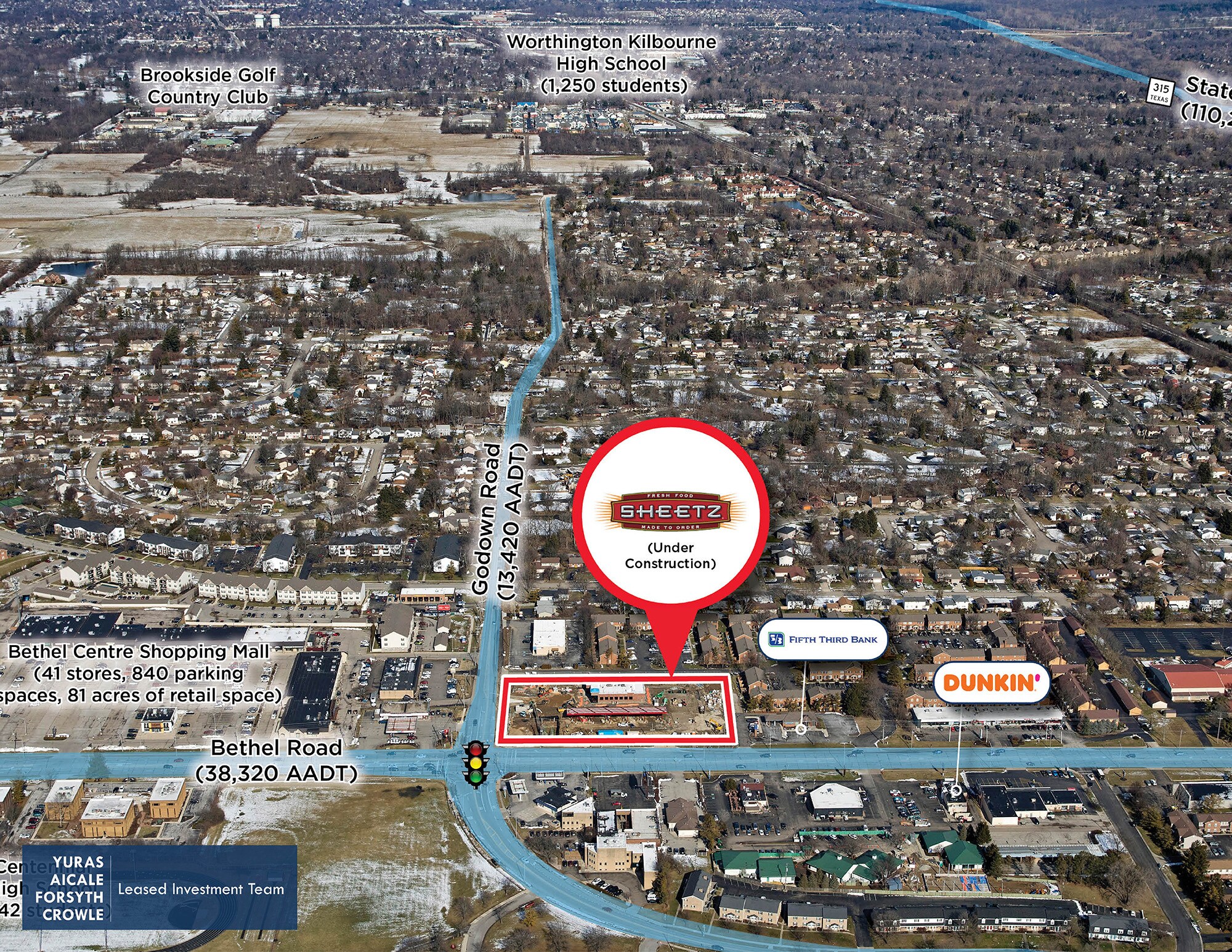 1400 Bethel Rd, Columbus, OH 43220 Sheetz Ground Lease