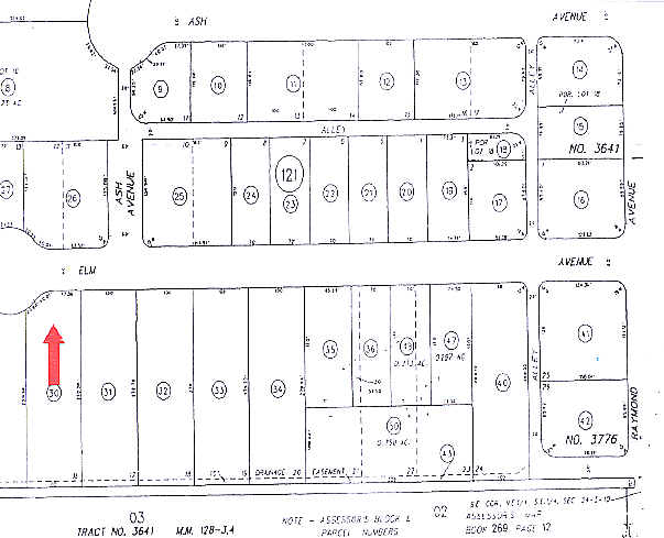 1010 E Elm Ave, Fullerton, CA for lease - Plat Map - Image 3 of 7