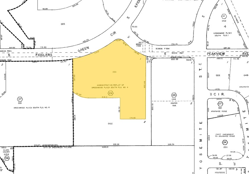 6430 S Fiddlers Green Cir, Greenwood Village, CO for lease - Plat Map - Image 2 of 11