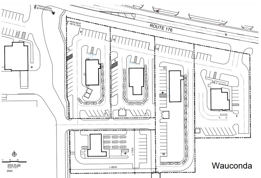 474-480 W Liberty St, Wauconda, IL for lease - Site Plan - Image 1 of 3