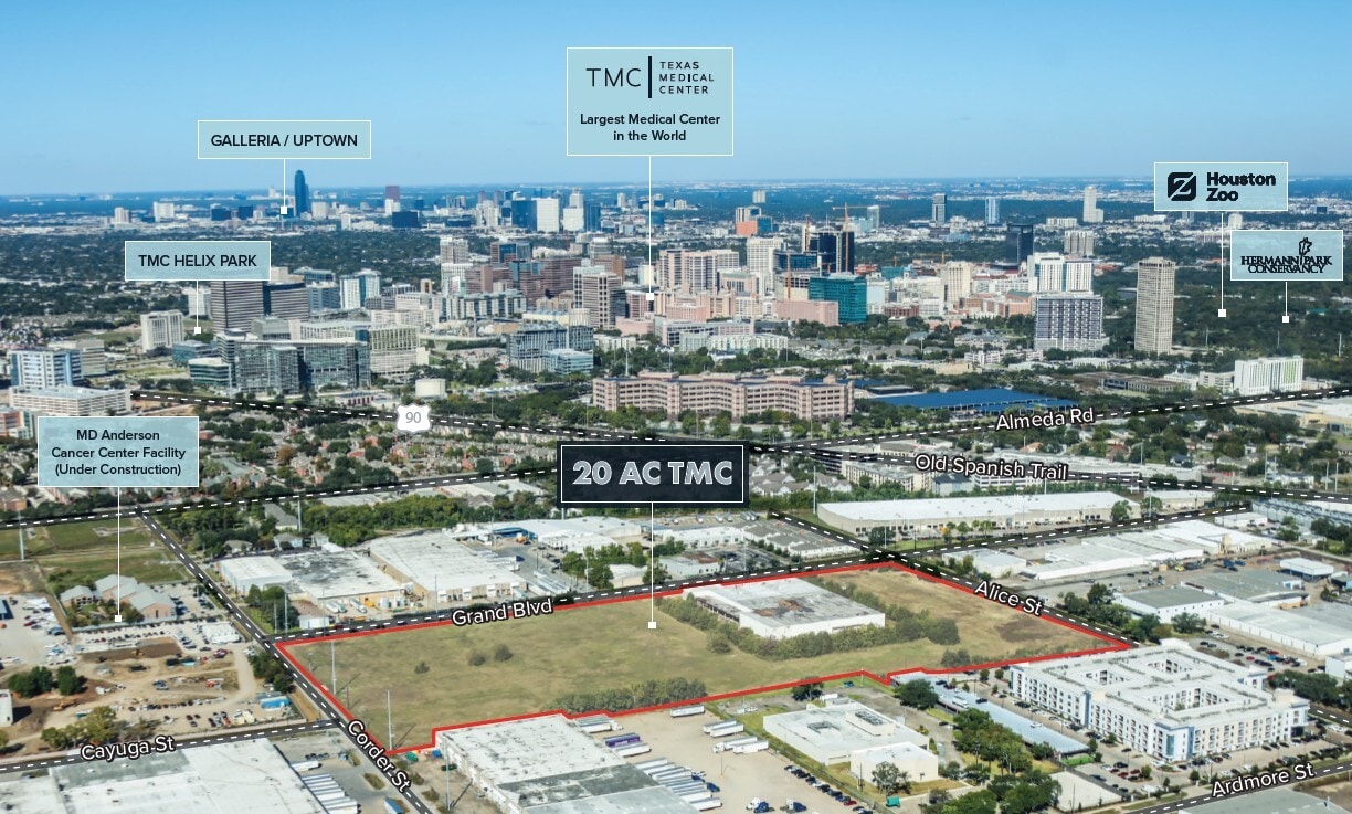 7171 Grand Blvd, Houston, TX for sale Aerial- Image 1 of 4