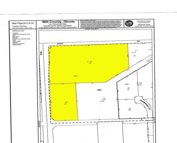 7950 W 185th St, Tinley Park, IL for lease - Plat Map - Image 2 of 9