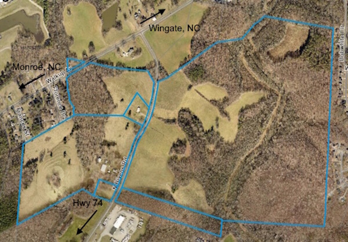 409 N Bivens Rd, Monroe, NC for sale Aerial- Image 1 of 2