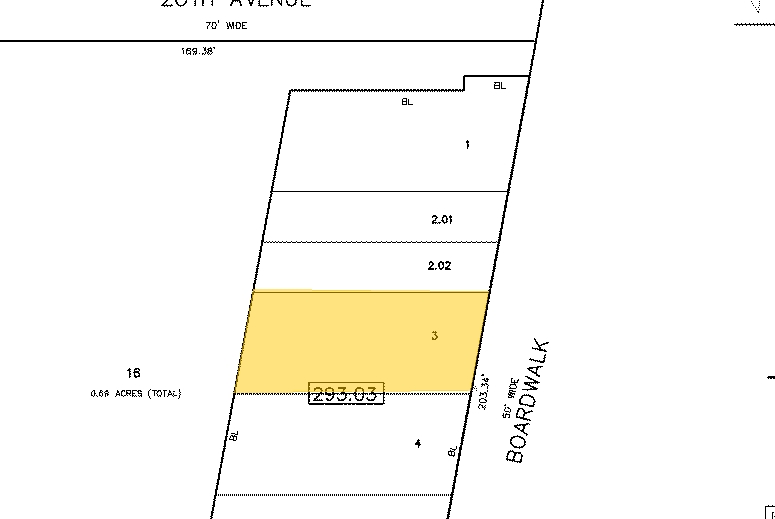 Retail in North Wildwood, NJ for sale - Plat Map - Image 2 of 7