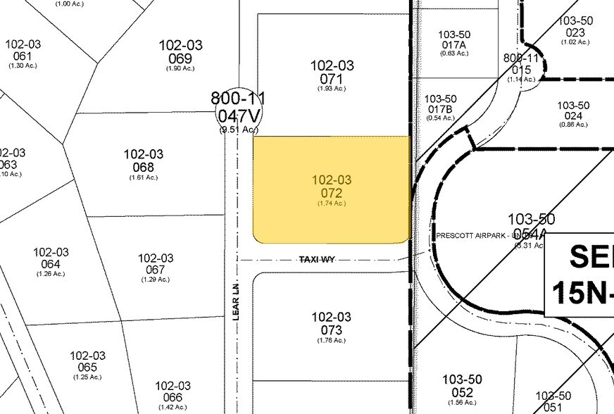 6401 Lear Ln, Prescott, AZ for sale - Plat Map - Image 1 of 1