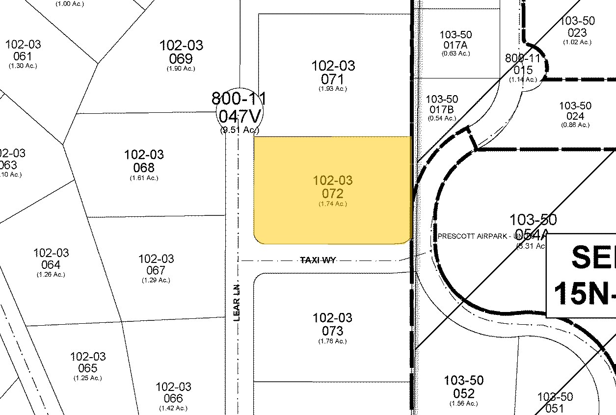 6401 Lear Ln, Prescott, AZ for sale Plat Map- Image 1 of 1