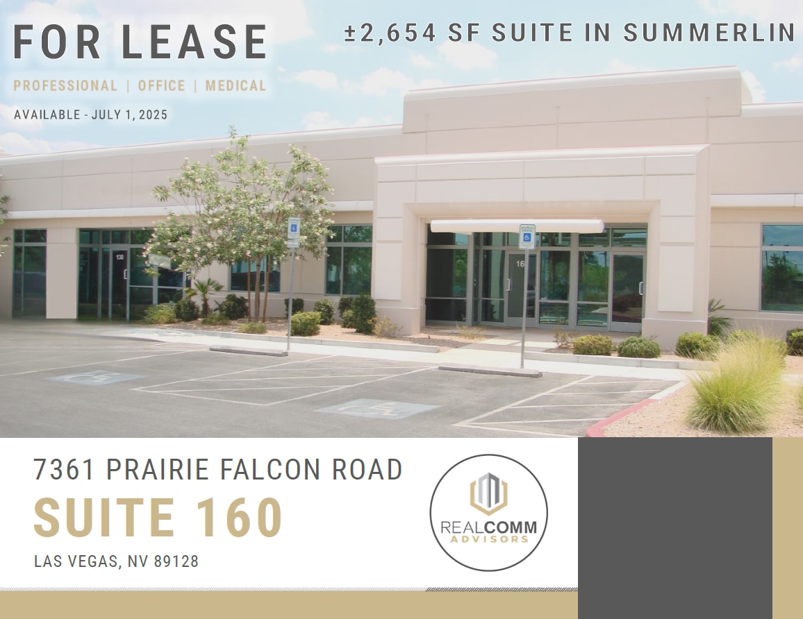 7361 Prairie Falcon Rd, Las Vegas, NV for lease Building Photo- Image 1 of 5