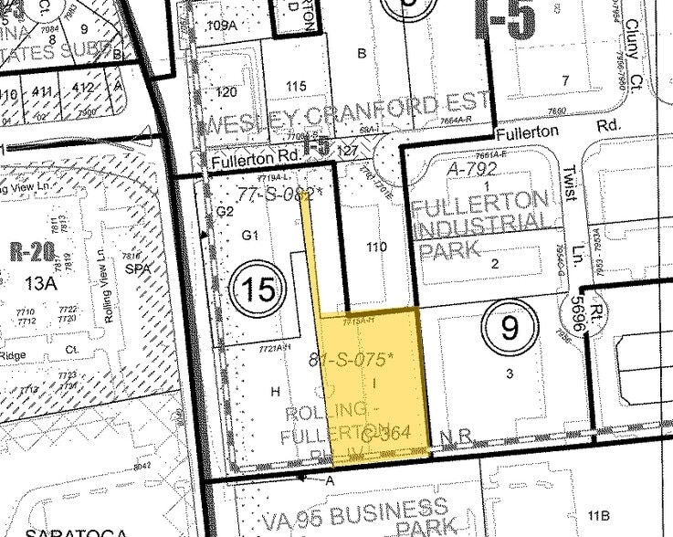 7715 Fullerton Rd, Springfield, VA for lease - Plat Map - Image 2 of 4